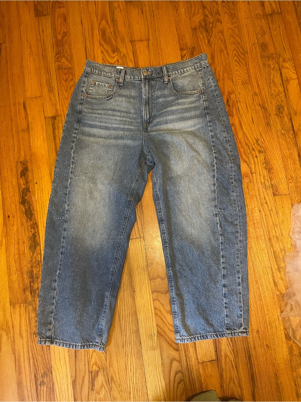 Aeropostale High-Rise barrel Women's Blue Jeans